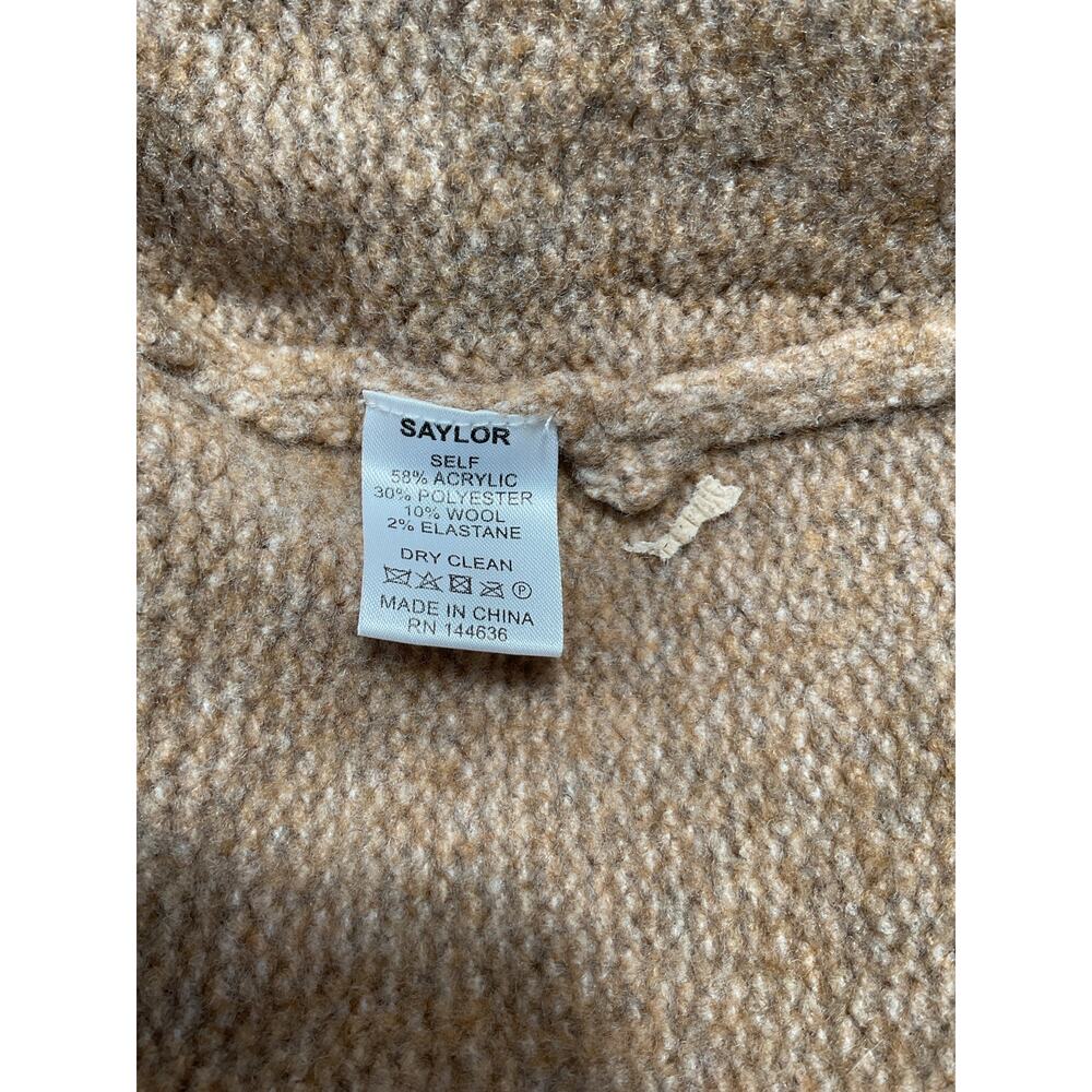 Saylor 'Angelle' Tan Acrylic Sweater Dress Size M - Picture 5 of 5